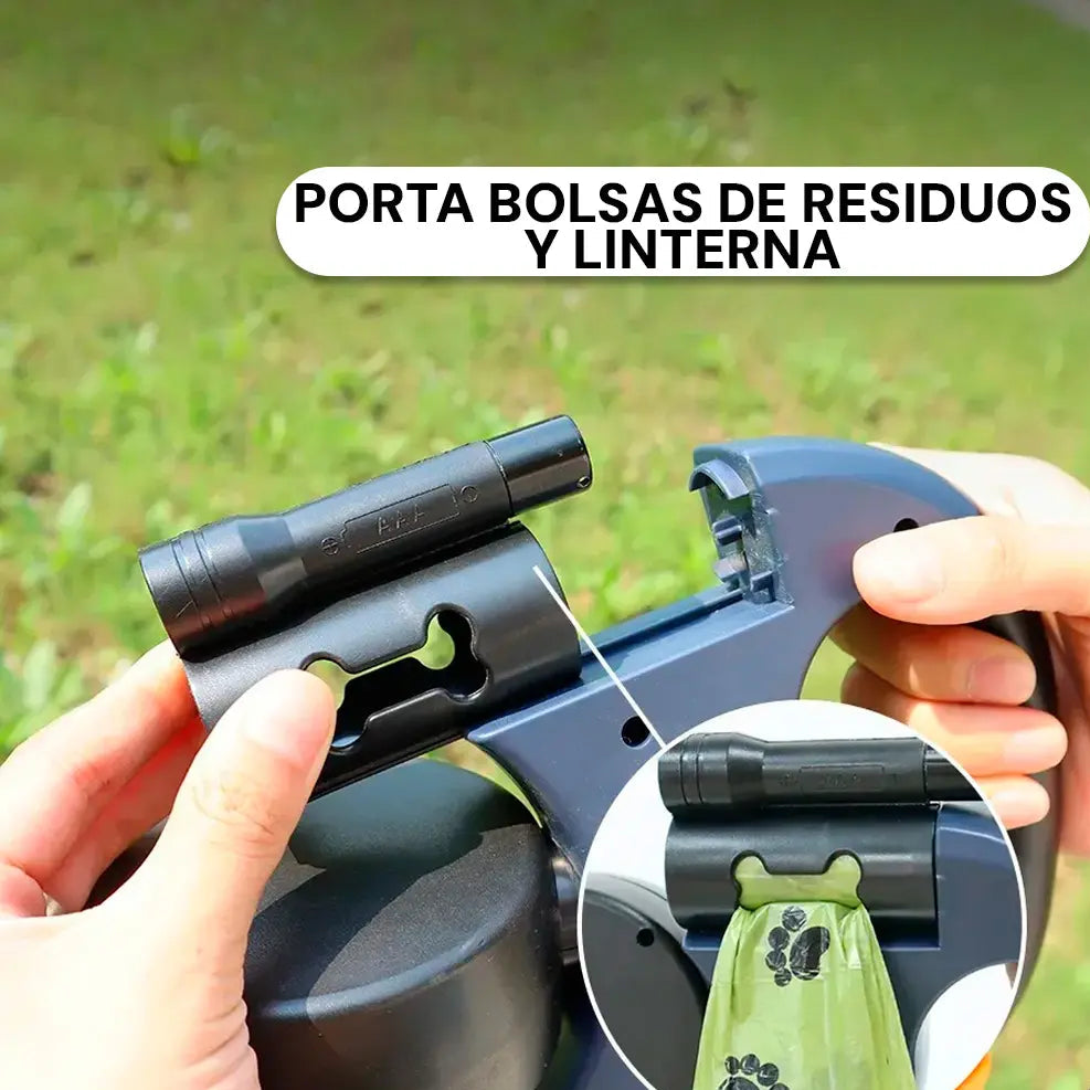 Correa Retráctil Doble Mascota Unleash®