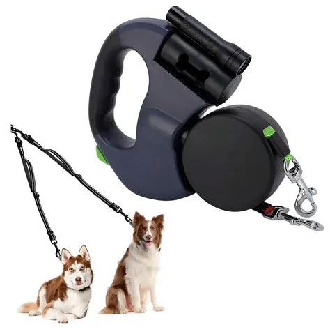Correa Retráctil Doble Mascota Unleash®